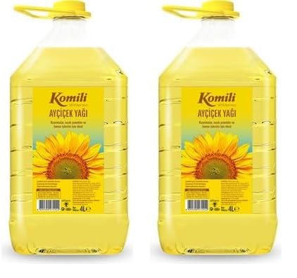 Komili Ayçiçek Yağı Dar Ağız, Pet Şişe, 4 Lt (2 paketi)
