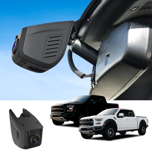 F150 Dash Cam, 4K Ford F150 Dash Camera for Ford F150/F250/F350 Super Duty 2020-2025 Raptor Limited Tremor Platinum XLT XL King Ranch Lariat, OEM, Plug&Play, HDR, Night Vision, WiFi&App, 128GB Card