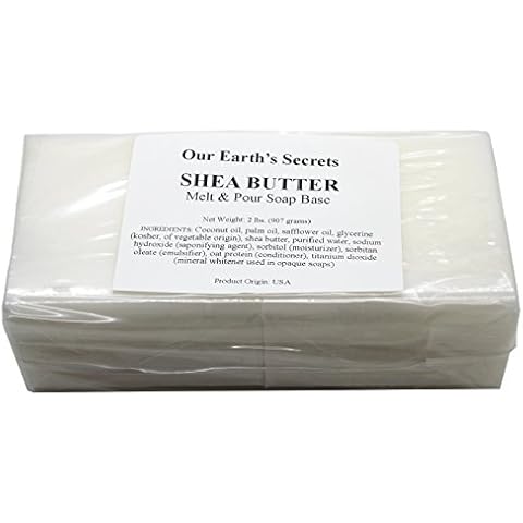Shea Butter - 2 Pound Melt and Pour Soap Base - Our Earth's Secrets Cover