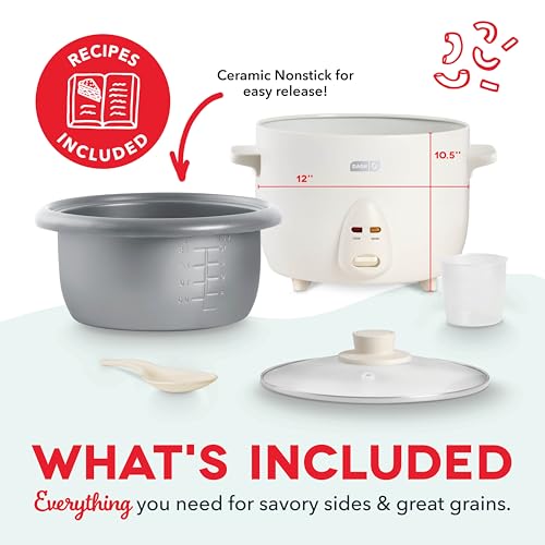 image for Dash Family Sized Rice Cooker - Large-Capacity Rice Cooker - Features 