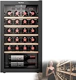 XINRISHENG Kühler Kühlschrank mit digitaler Steuerung, Untertisch-Einzonen-Rot- und Weißweinkühler, Getränkekühlschrank für zu Hause,24