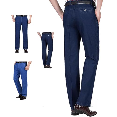 Dudlle Men's Fit Stretch Dad Jeans Dudlle Dad Jeans, Business Casual Straight Fit Stretch Jeans