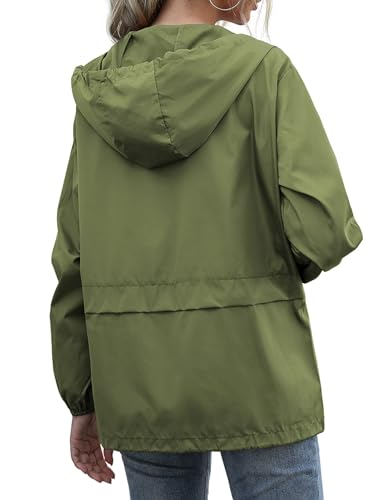 Rain Jackets for Women Waterproof Lightweight Hooded Rain Coats for Hiking Travel Outdoor Windbreaker Travel Jacket4