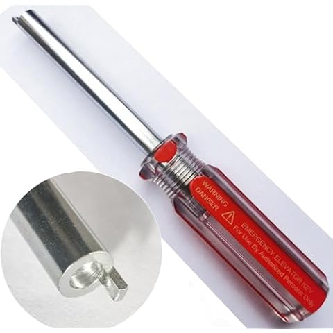 Swing Door Man Lift Elevator Door Key for G.A.L. M-Lock with Handle (2, Red) Cover