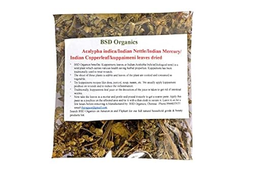 Bsd Organics Leaves Powder Of Acalypha Indica/Indian Nettle/Indian Mercury/Indian Copperleaf/Kuppaimeni (500 Gram / 1.1 Pound) #TOP27