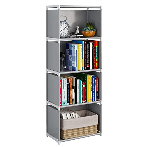 Libreros Y Estantes, Home AVEDISTANTE Estante de Almacenamiento Tridimensional,4 Cubos Estantería de Almacenamiento con respaldo de tela,estantería,gabinete de refrigerios,taquillas...