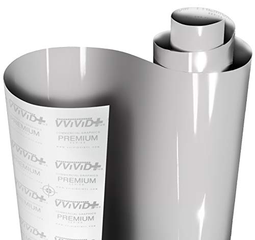 Film vinyle de rechange VViViD+ Nardo Gris clair brillant pour personnalisation auto