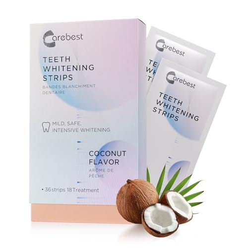 Bandes blanchissantes au coco pour illuminer votre sourire naturellement avant un rendez-vous