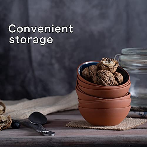 Ymasins Small Bowls, Terracotta Pinch Bowls, Ceramic Dipping Bowls Set Of 8, Sauce Dish Prep Bowls,11 Wabhas Tiny Bowls, Small Pinch Bowls For Cooking Prep(3.5 Oz) #TOP6