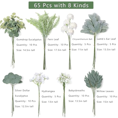 Yxzzwl 110-PJ-A Artificial Greenery Stems Box Set,65 Pcs thumb #1