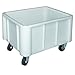 BRB Großbehälter auf Rollen, weiß, Inhalt 140 Liter, LxBxH 800x600x550 mm