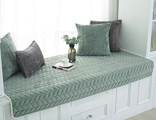PETCUTE Sectional sofa cover sectional couch slipcovers l shaped sofa protector corner sofa cover90X90cmGreen - Image 4