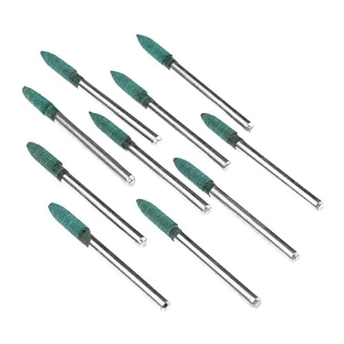 Kengbi Durable And Wear-Resistant Grinding Head Wheel 10X Bullet Rubber Grinding Head Rubber Metal Surface Mould Buffing Polishing Wheel 4Mm For Dremel Rotary Tool 3Mm Shank #TOP1