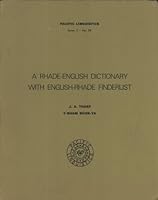 A Rhade-English dictionary with English-Rhade finderlist (Pacific linguistics) 0858832178 Book Cover