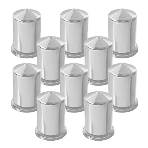 Image of GG Grand General 10018SP 1.5 Inches Pointed Chrome Plastic Nut Cover with Flange