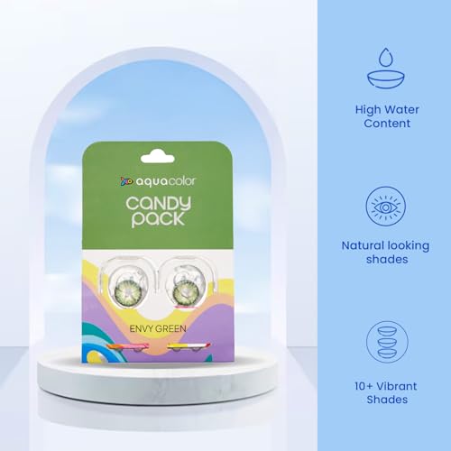 Image of Aqua Color Envy Green Candy Pack - 0 PowerDailies (2 Lens /Box)