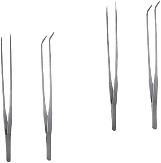 Mipcase Pinças De Precisão Pinças De Aço Inoxidável Pinças De Aquário Pinças De Plantas Aquáticas Pinças De Plantas Aquáticas Pinças De Plantas Para Tanques De Peixes Ferramenta Cotovelo