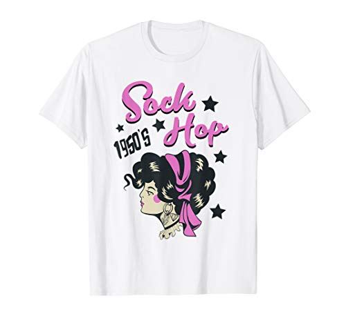 1950s Rockabilly Pin Up Girl Sock Hop Dance Rock and Roll T-Shirt