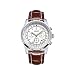 Wrist Watch Men Megir Chronograph Waterprooof Luxury Stylish Business Luminous Analog Quartz Watch with Leather Band and Calendar Display