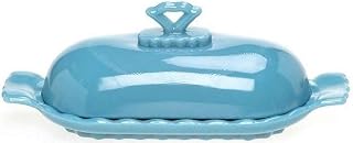 Butterdish - Oval 1 Stick - Anna Patterson - American Made - Mosser Glass USA (Georgia Blue)