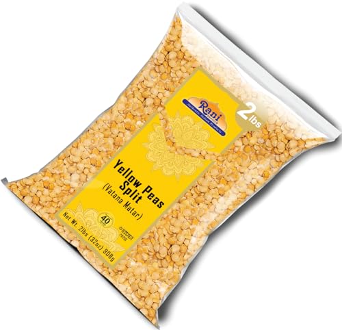 Image of Rani Yellow Peas Split, Dried (Vatana, Matar) 32oz (2lbs) 908g ~ All Natural | Vegan | Gluten Friendly | Kosher | Product of USA