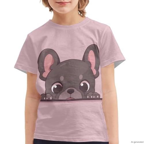 Image of WELLFLYHOM Kids Tshirts Girls Boys Short Sleeve Crewneck Tees Shirts Casual Sport Pullover Tops Size 3-16 Years