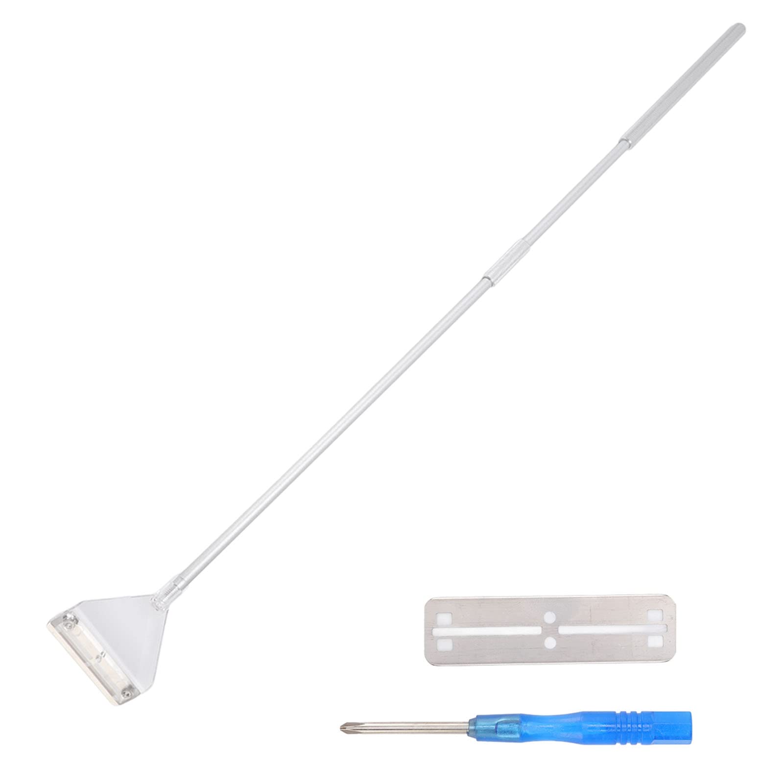 Gavigain Aquarium Scraper Kit, Replaceable Blades, Rusts Handle, Scratch Proof Glass Cleaner, Remover for Fish Container Maintenance
