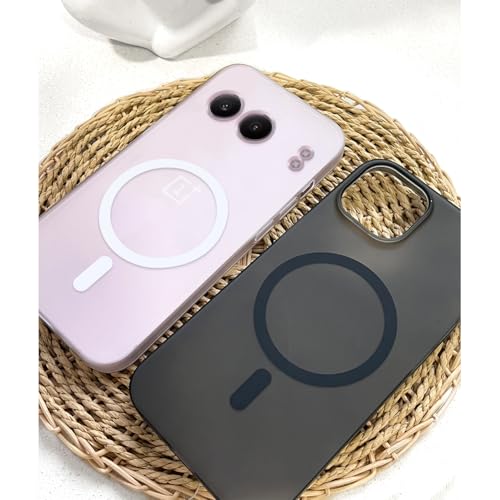 Image of COLORflow Back Cover Compatible with OnePlus Nord 4 5G | Black Matte Finish | MAG-Safe | Slim Soft Touch Case with Anti-Slip Grip & Camera Protection