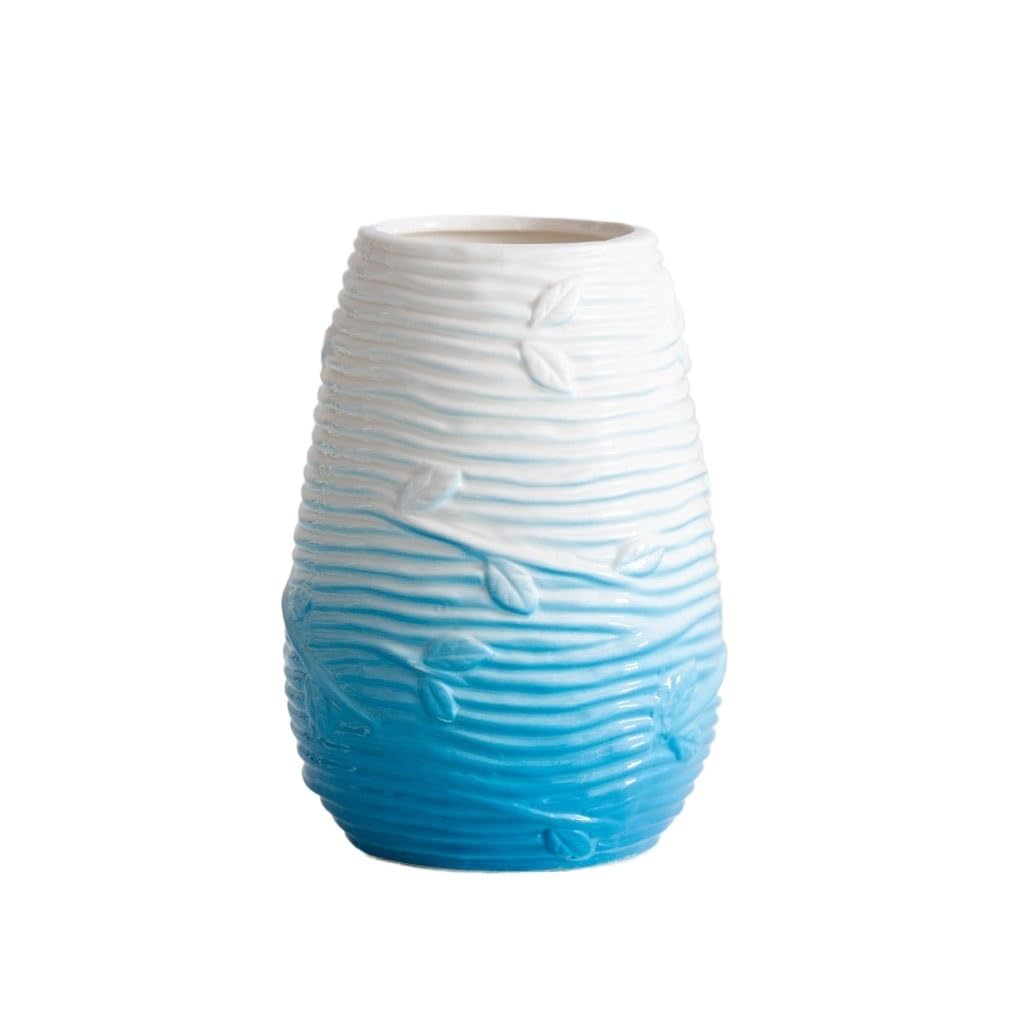 Vase Ceramic Vase Office Hydroponic Flower Device Home Entrance Living Room Flower Arrangement Ornaments Ceramic Vase(B)