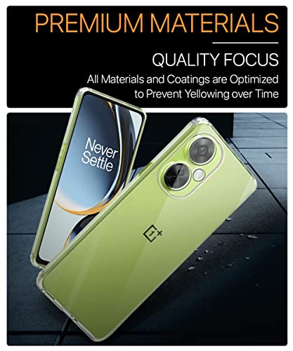 Image of WOW IMAGINE Crystal Clear Transparent Back Case Cover for OnePlus Nord CE 3 Lite 5G | Full Device & Camera Protection Shockproof TPU Silicone Back Cover Case - Transparent