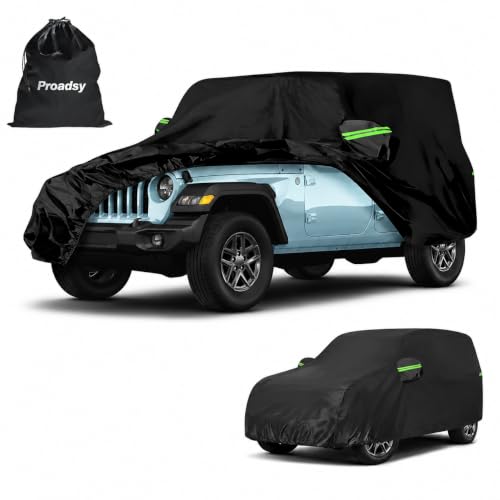 Image of Proadsy Custom Fit Car Cover for 2006-2026 Jeep Wrangler Waterproof Outdoor