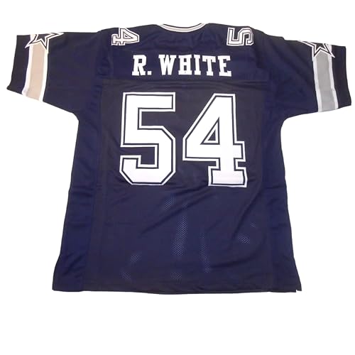 Randy White Blue Jersey Stitched Custom Football New No Brand/Logos Adult Sizes (US, Alpha, X-Large, Regular, Regular, Blue)