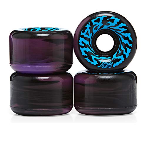 Santa Cruz Swirly Swirl 78a Slime Balls Skateboard Wheel 65mm Black/Purple
