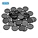 PATIKIL 24mm Plastic Book Binding Discs, 33 Pack Discbound Expansion Discs Round Binder Rings for DIY Notebook Planner, Black