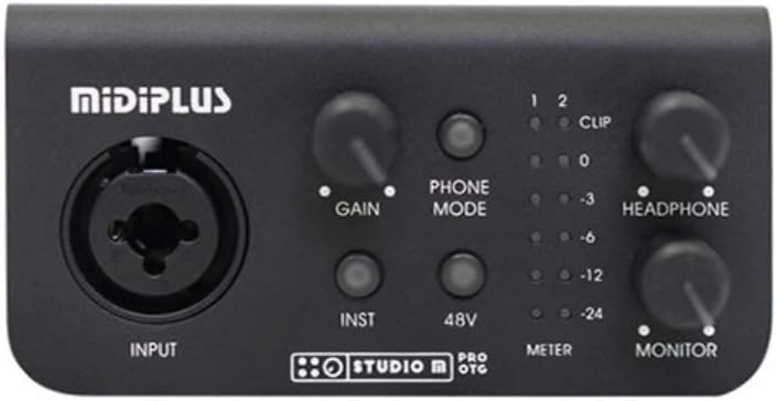 MIDIPLUS STUDIO M オーディオインターフェイス Amazon.com: midiplus Studio M USB Audio Interface : Musical