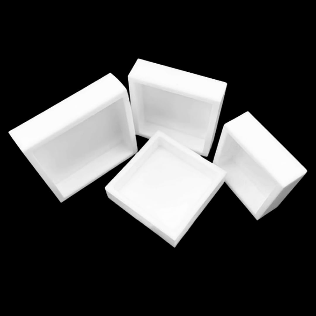 Cápsulas de evaporación cuadradas de PTFE - Bandejas de teflón de 15 mm de profundidad for uso en laboratorio(90x90x15mm)