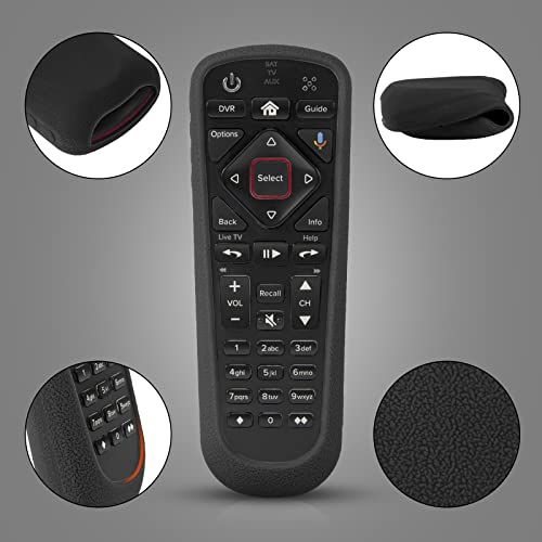1Pcs Protective Silicone Remote Case For Dish Network 52.0 54.0 Remote Control, For Dish Hopper Remote Shockproof Anti-Lost Remote Cover With Loop (Black)… #TOP4