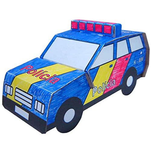 Kit de Papelão - Carro de Polícia