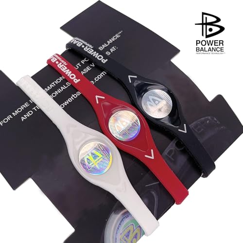 Power Balance The Original Genuine Performance Sports Wristband Bracelet, 3 Pack Bangles, Safe Waterproof Lightweight Durable, Size of S+S+M（S 17CM/M 19.0CM4