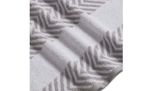 Kathy Ireland 4930SIL 6 Piece Chevron Jacquard Towel Set thumb #2