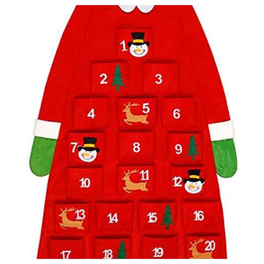 Adviento Para Niños Pequeños Calendarios De Adviento Para Navidad Calendario Festivo Calendario De Adviento De Maquillaje Adornos De Fieltro Para Niños Blanco La Fábrica Hombre