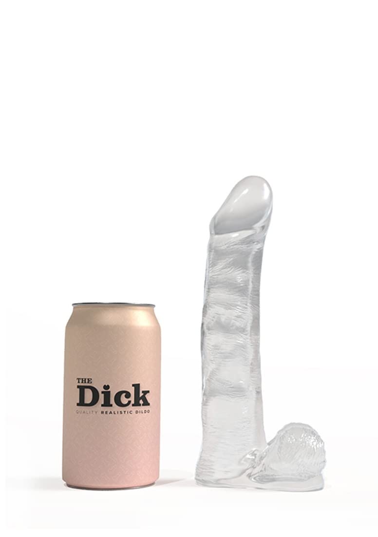 THE DICK Rocky Clear: dildo de material premium Flexxx con acabado transparente 3