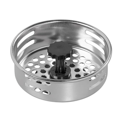 Tala Filtro e Tappo per lavello da Cucina in Acciaio Inox, Larghezza 8,1 cm, Cattura i rifiuti Alimentari e previene l'intasamento, Si Adatta alla Maggior Parte dei lavelli da Cucina, Senza BPA
