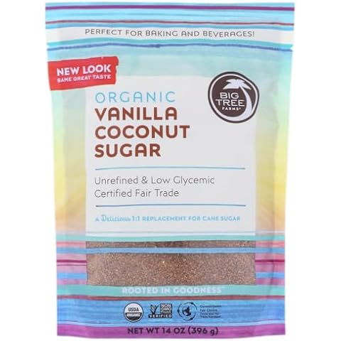 Big Tree Farms, Organic Coconut Sugar, Vanilla, 14 oz (397 g) - 2PC Cover