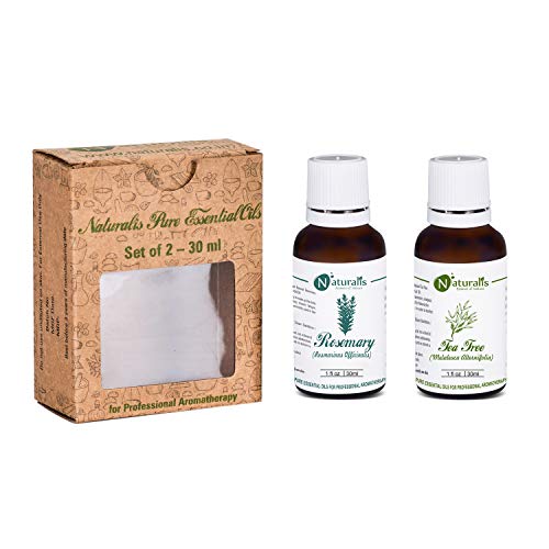 Image of Naturalis Rosemary & Tea Tree Essential Oil Gift Pack of 2 - 30ml Each