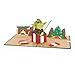 Lovepop Star Wars™ Yoda™ Present Pop Up Card, 5x7-3D Greeting Card, Pop Up Christmas Cards, Kids Christmas Card, 3D Holiday Card, Winter Cards