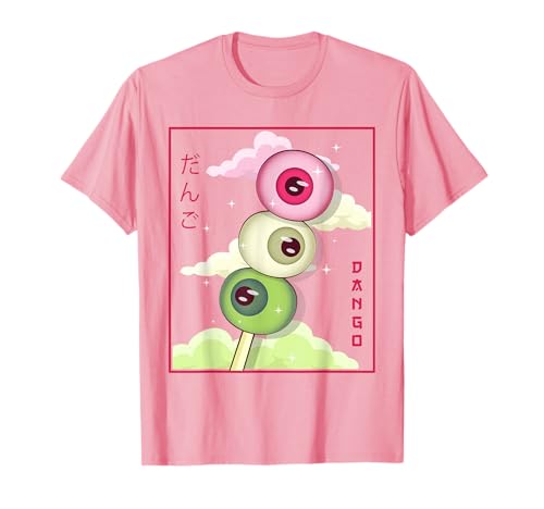 Weirdcore Aesthetic Kawaii Japanisch Dango Mochi Augäpfel T-Shirt