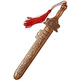 Idea versatile: questa spada di legno è un oggetto unico e premuroso per bambini, collezionisti o chiunque sia interessato alla cultura tradizionale cinese, aggiungendo bellezza alla scrivania.