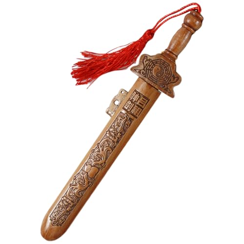 Idea versatile: questa spada di legno è un oggetto unico e premuroso per bambini, collezionisti o chiunque sia interessato alla cultura tradizionale cinese, aggiungendo bellezza alla scrivania.