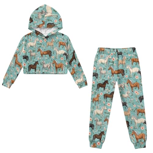 HUIACONG Sweatsuits for Kids Girls Sweat Set for Children Boys Sweat Suit4